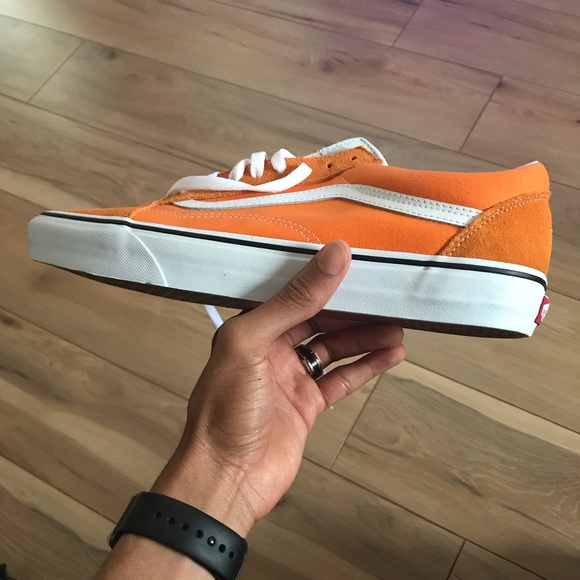vans old skool cheddar & white skate shoes